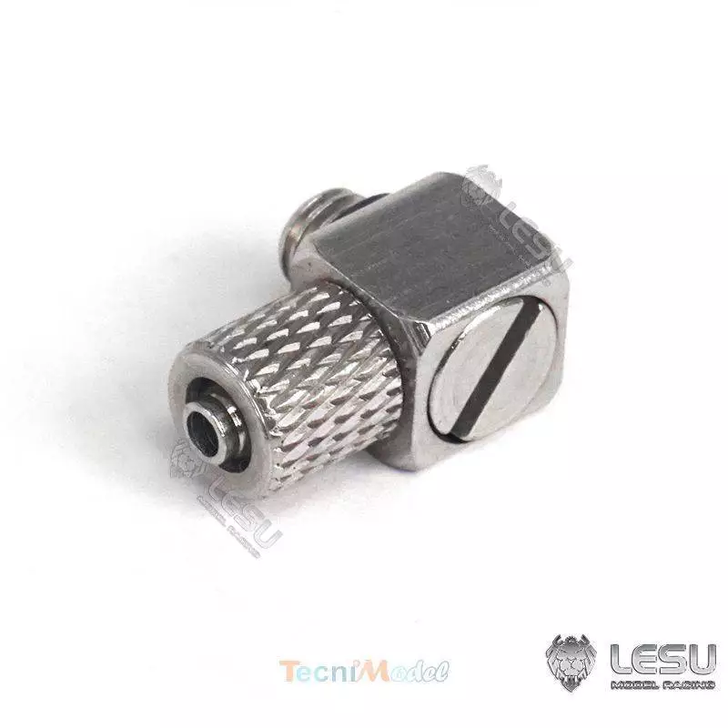 Raccord hydraulique coudé M5 pour durite Ø2.5/4mm - LESU Y-1511-M5B