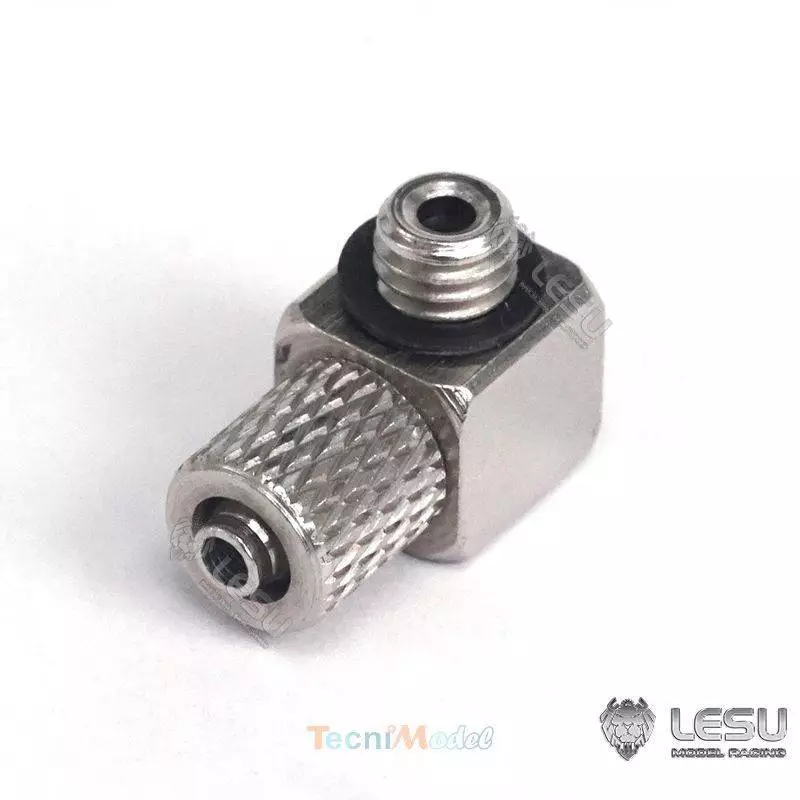 Raccord hydraulique coudé M5 pour durite Ø2.5/4mm - LESU Y-1511-M5B