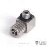 Raccord hydraulique coudé M5 pour durite Ø2.5/4mm - LESU Y-1511-M5B
