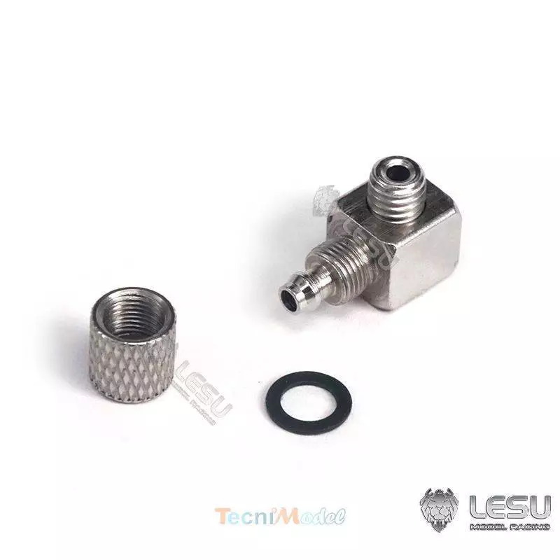 Raccord hydraulique coudé M5 pour durite Ø2.5/4mm - LESU Y-1511-M5B