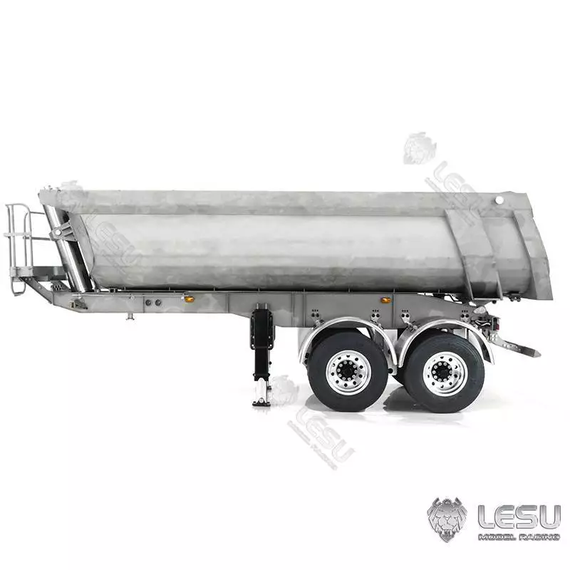 Semi-remorque benne 2 essieux LESU avec levage hydraulique réf : LS-A-0017