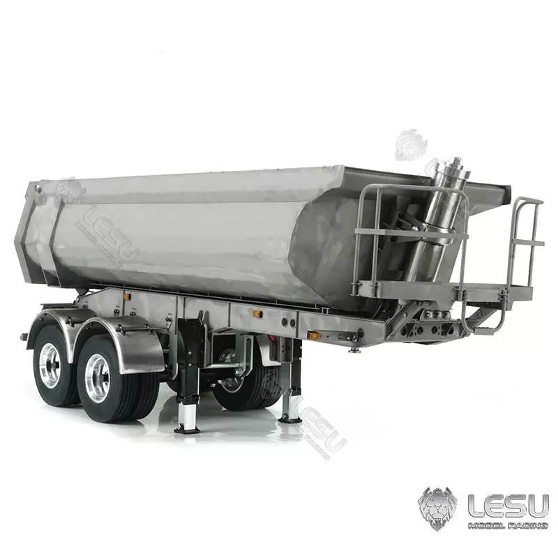 Semi-remorque benne 2 essieux LESU avec levage hydraulique réf : LS-A-0017