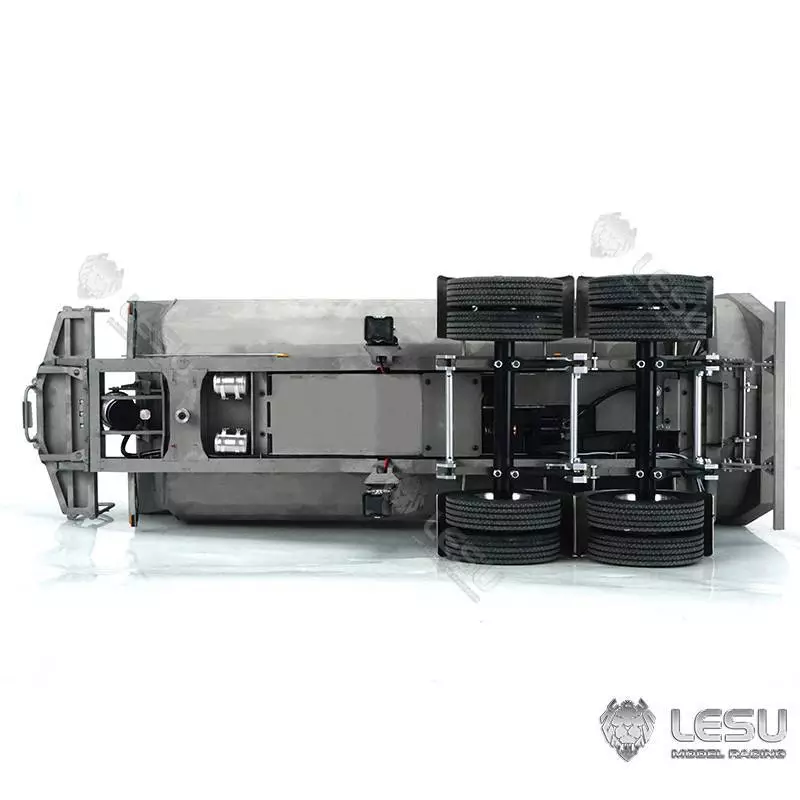 Semi-remorque benne 2 essieux LESU avec levage hydraulique réf : LS-A-0017