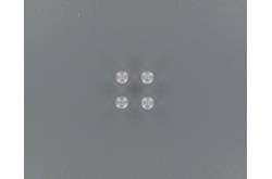 4 Verres de feux blancs Ø8x6mm - Veroma 501001