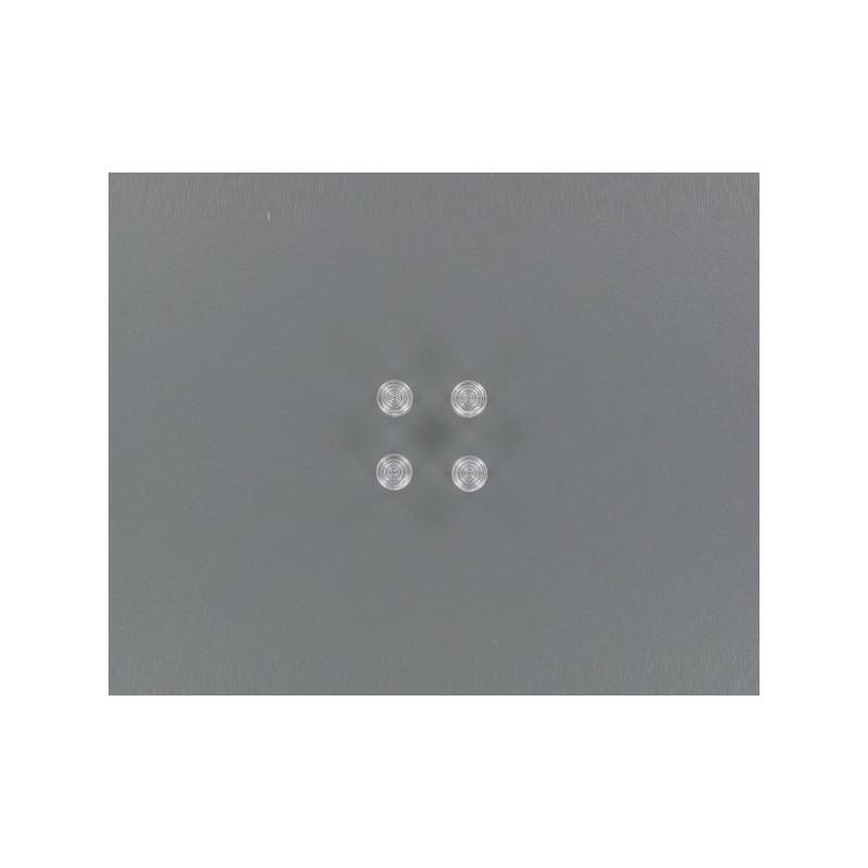 4 White light glasses Ø8x6mm - Veroma 501001
