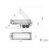 Semi-remorque benne 2 essieux LESU avec levage hydraulique réf : LS-A-0017