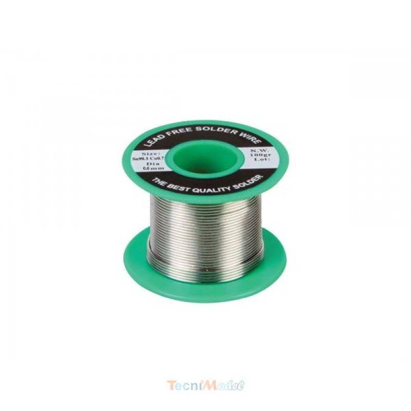 Fil d'étain de soudure sans plomb 100g