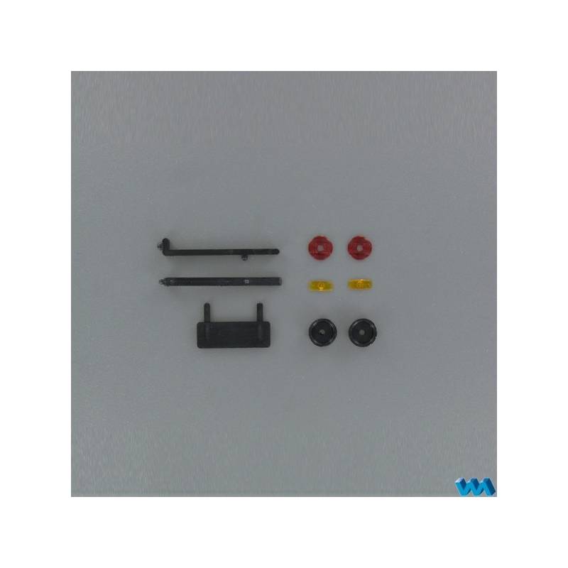 Feux ronds et supports pour camion RC ancien 1/16 - Veroma 2311
