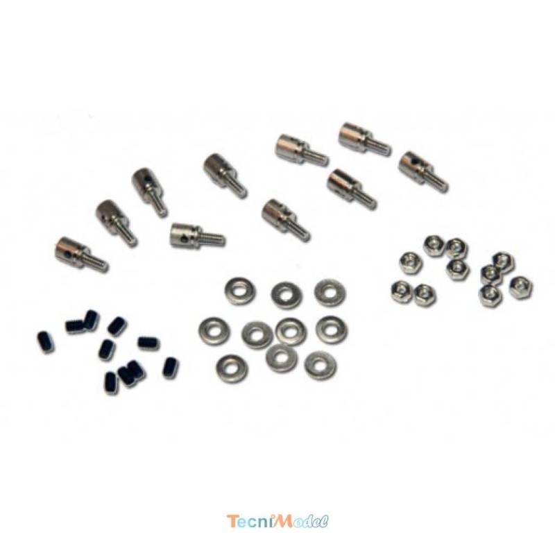 Domino pour fixation corde à piano 1mm sur palonnier de servo