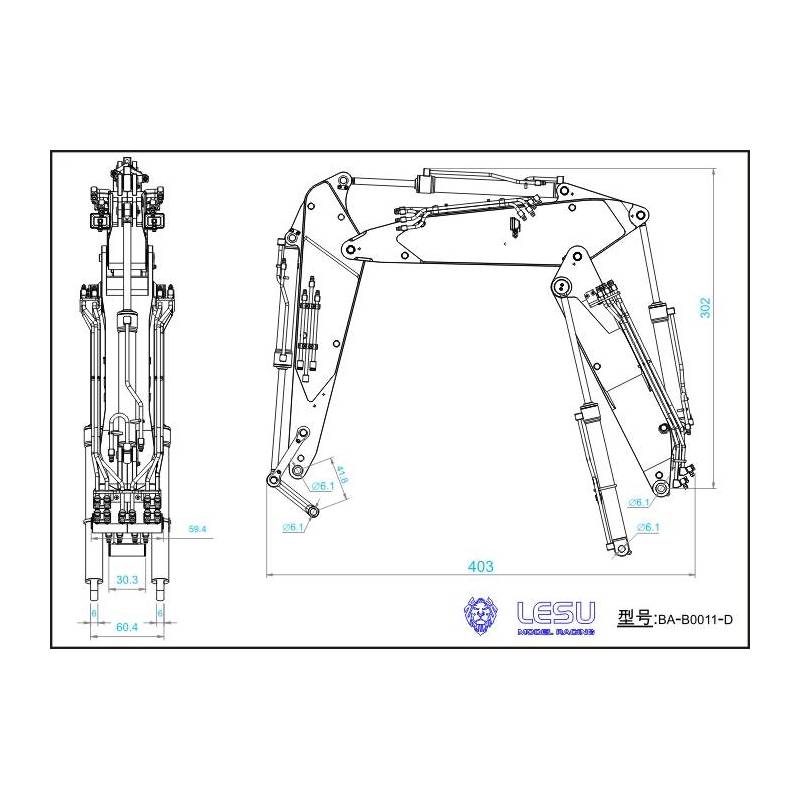 Variable Angle Boom for LESU PC360 and ET30H
LESU B-0011-D