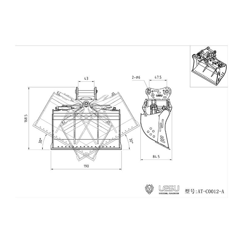 Tilt Ditch Cleaning Bucket for LESU C374F