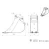 Godet étroit pour pelle LESU PC360 ET30H