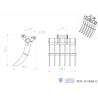 Rake bucket for excavator RC LESU PC360 / ET30H
LESU C0008-B