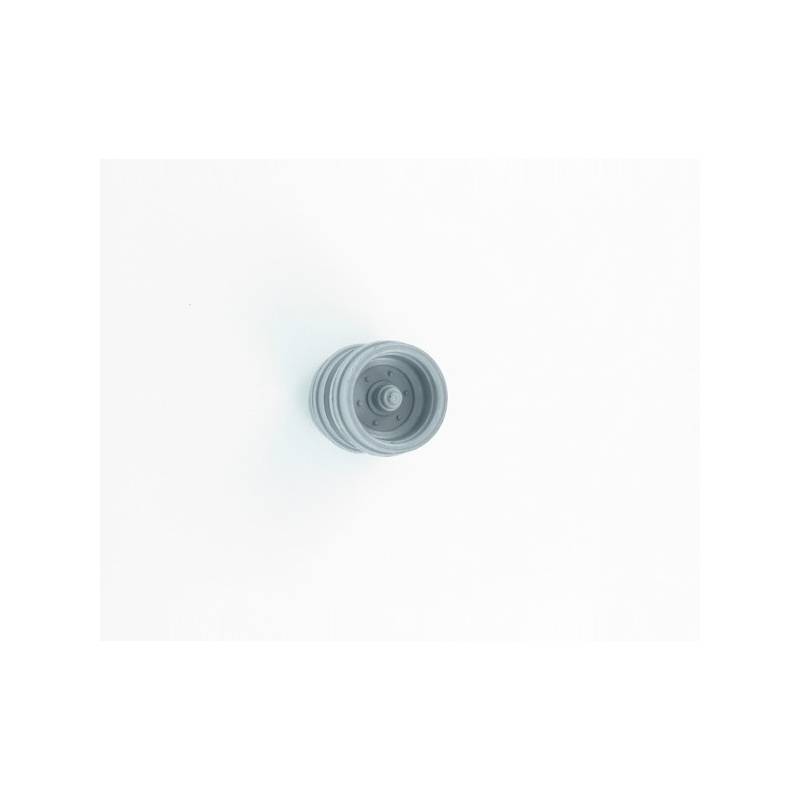 Pair of small diameter double wheels