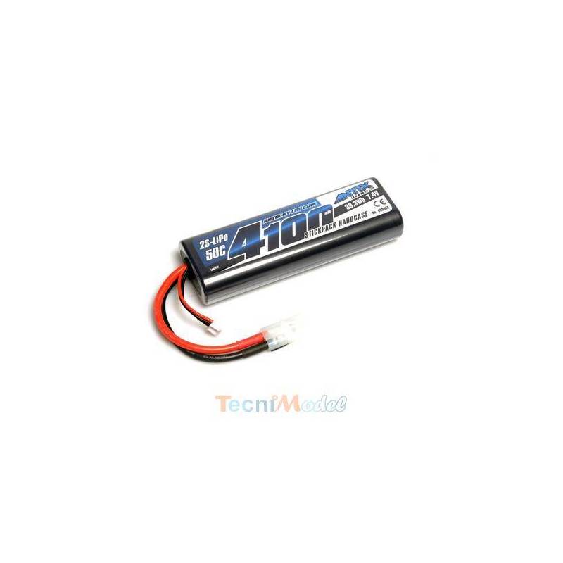 1 Lipo Battery 7.4V (2S) 4100mAh 50C TAMIYA plug - LRP 430414
