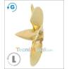 5-blade brass propeller Ø45mm M4 Type C Raboesch right