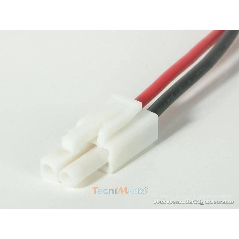 1 Connector Mini-Tamiya male OR + wires 15cm 20AWG Avio&Tiger 330022016