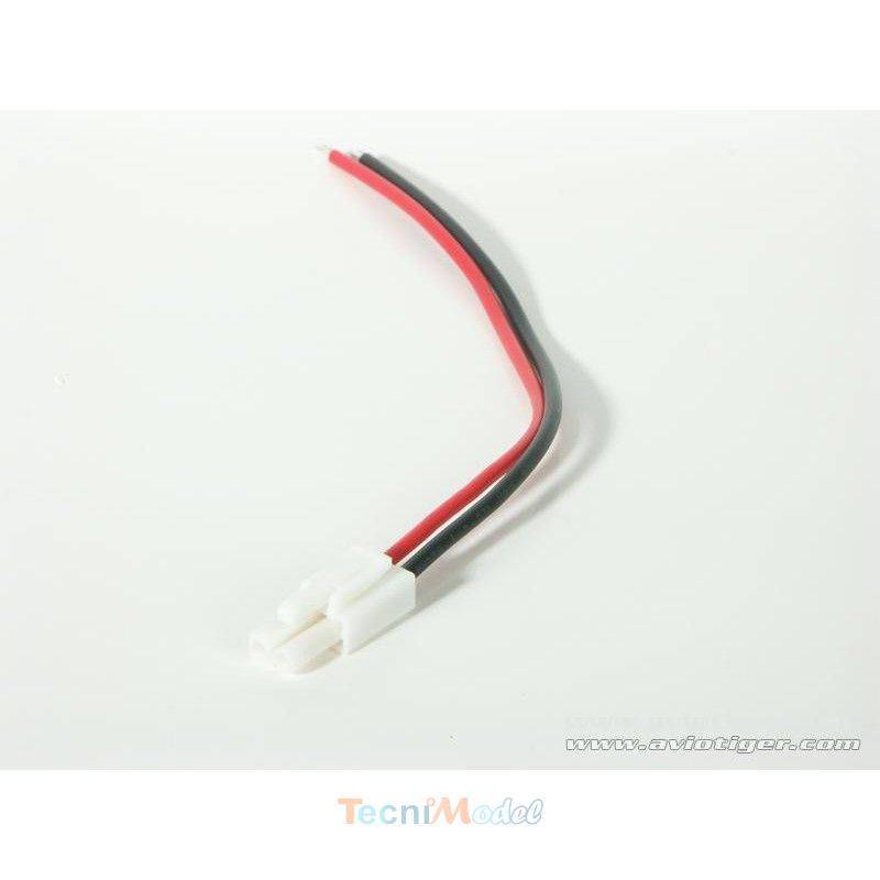 1 Connecteur Mini-Tamiya male OR + fils 15cm 20AWG Avio&Tiger 330022016