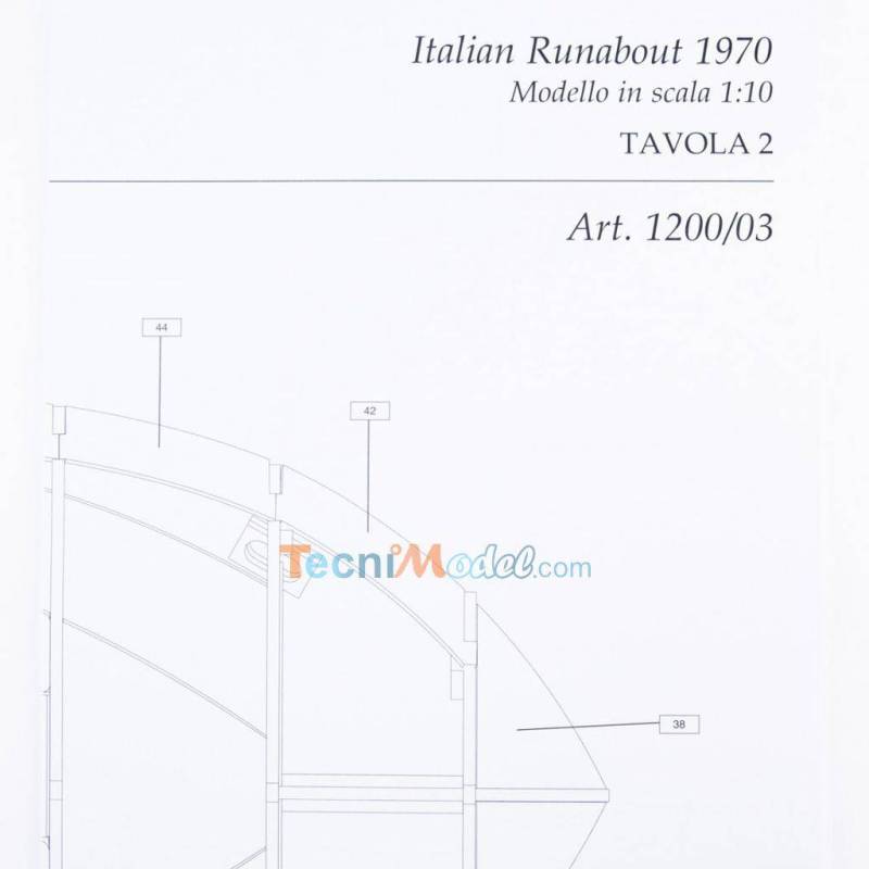 Plan du RIVA AQUARAMA 1970 1/10 AMATI