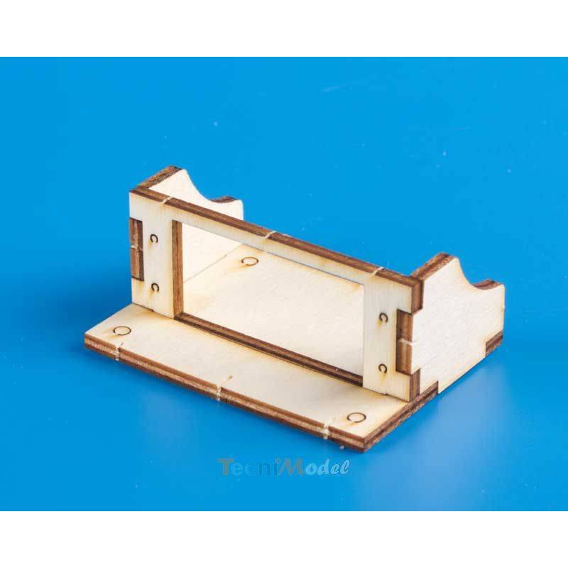 2 Wooden servo supports Krick 70342