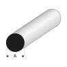 White round plastic profile Ø4mm 1m - Krick / Raboesch rb400-58