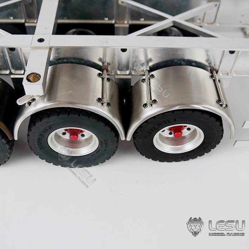 Paire de garde-boues arrière en inox - LESU L-1212-B