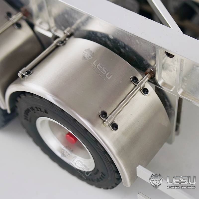 Paire de garde-boues arrière en inox - LESU L-1212-B
