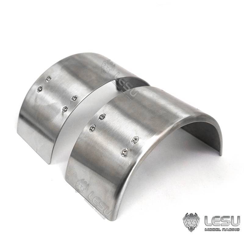Paire de garde-boues arrière en inox - LESU L-1212-B