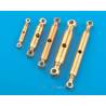 2 Tendeurs miniatures M1,4 x 9mm en laiton