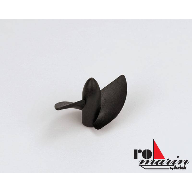 Hélice hydro bipale plastique gauche Ø33mm M4 Krick ro1498