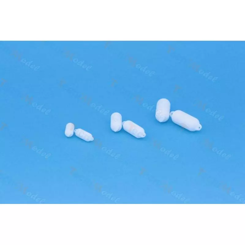 White resin 12x37mm fenders (2 pcs)