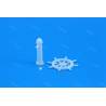 1 Boat wheel Ø15mm with 5x20mm white resin support