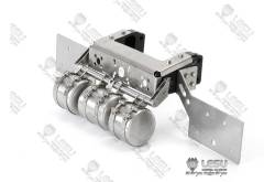 Traverse arrière en aluminium et inox avec bonbonnes d'air Lesu L-1030