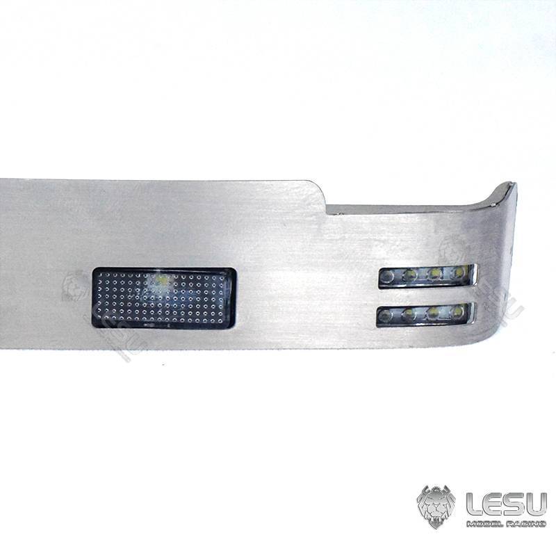 Visière en Inox avec feux pour Scania R470 / R620 Tamiya 1/14 - LESU S-1254-C