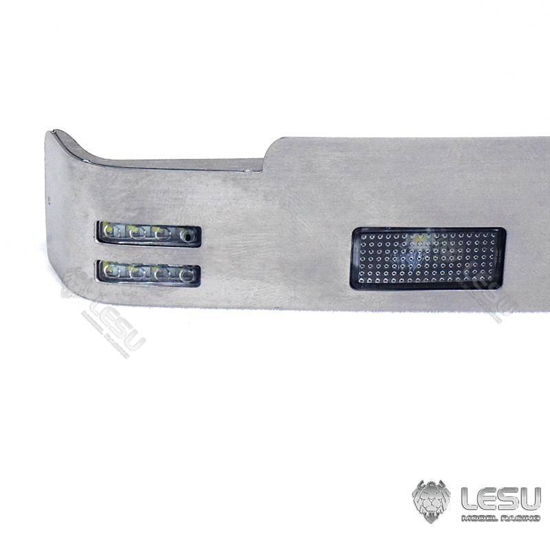 Visière en Inox avec feux pour Scania R470 / R620 Tamiya 1/14 - LESU S-1254-C