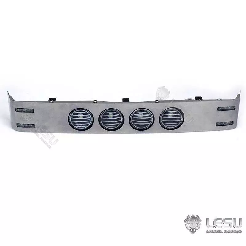 Visière en Inox avec feux pour Scania R470 / R620 Tamiya 1/14 - LESU S-1254-D