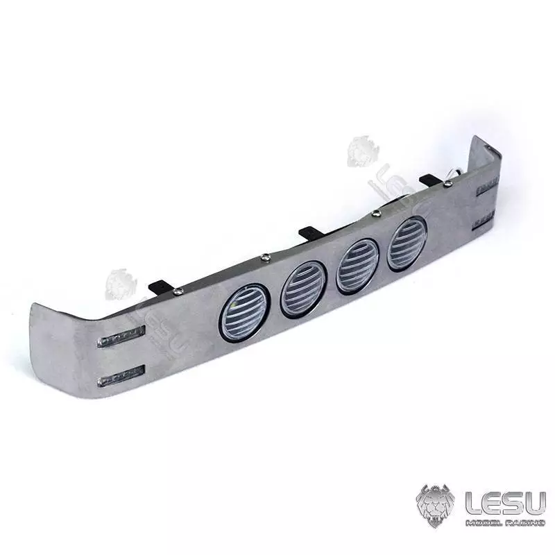 Visière en Inox avec feux pour Scania R470 / R620 Tamiya 1/14 - LESU S-1254-D