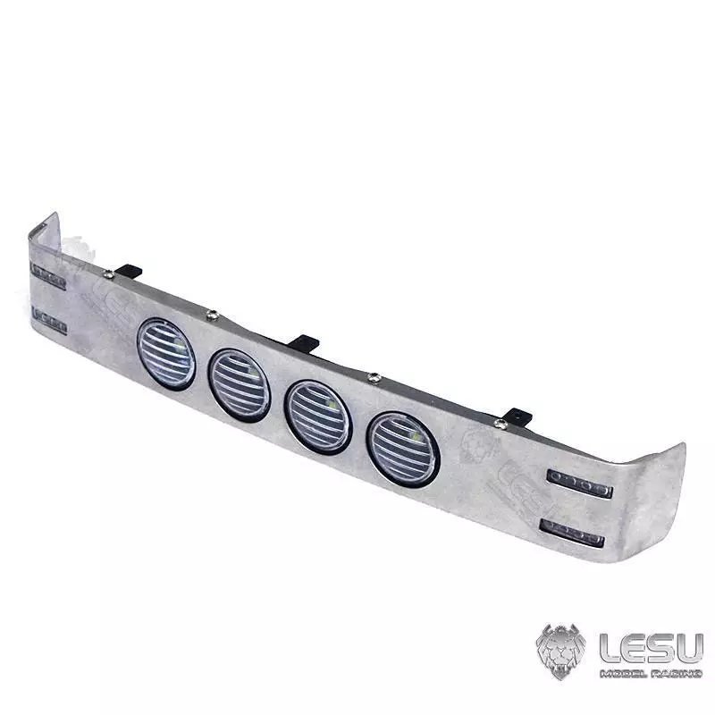 Visière en Inox avec feux pour Scania R470 / R620 Tamiya 1/14 - LESU S-1254-D