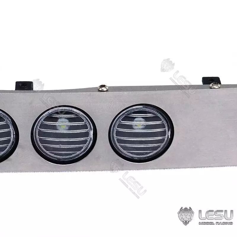 Visière en Inox avec feux pour Scania R470 / R620 Tamiya 1/14 - LESU S-1254-D