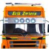 Stainless steel visor with round lights for Scania 1/14 RC Truck by LESU
LESU S-1254-D