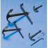 Ancre Amiral 30mm en métal noir bruni Krick 61743