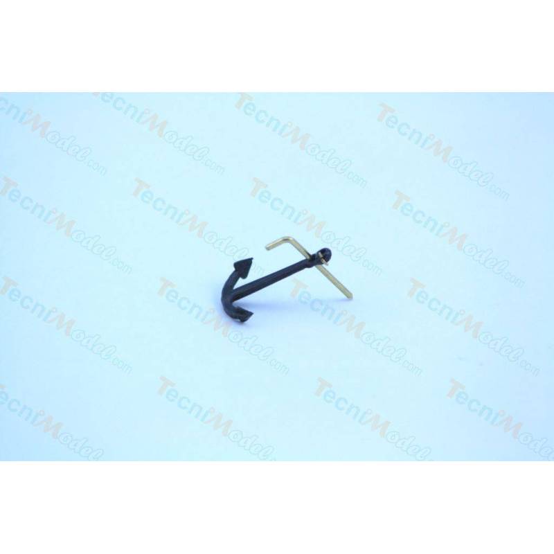Ancre Amiral 20mm en métal noir bruni Krick 61742