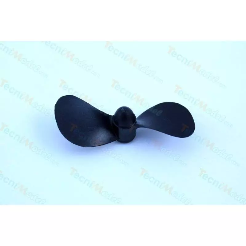 Hélice bipale classique Ø45mm M4 à droite en Polyamide renforcé de fibre de verre 2330.45