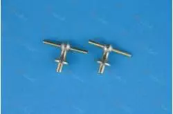2 Bittes en croix en laiton 8mm x 10.5mm Krick 63005