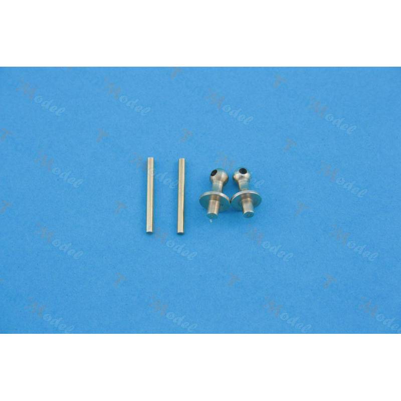 2 Bittes en croix en laiton 8mm x 10.5mm Krick 63005