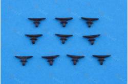 10 Taquets 9mm en plastique