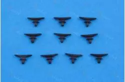 10 Taquets 9mm en plastique Krick 61662