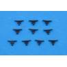 10 Taquets 9mm en plastique