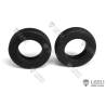 Paire de Pneus Ø52mm LESU pour remorques surbaissées - Réf : S-1287 / S-1287-1
