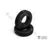 Paire de Pneus Ø52mm LESU pour remorques surbaissées - Réf : S-1287 / S-1287-1